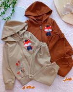 Girls' and boys' sweatshirt and trousers, sizes 40 and 45
