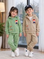 Girls' and boys' sweatshirt and trousers, sizes 40 and 45