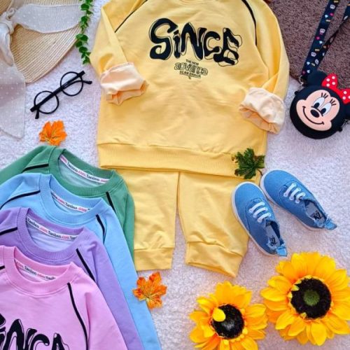 Girls' and boys' tops and trousers, ages 4 to 7