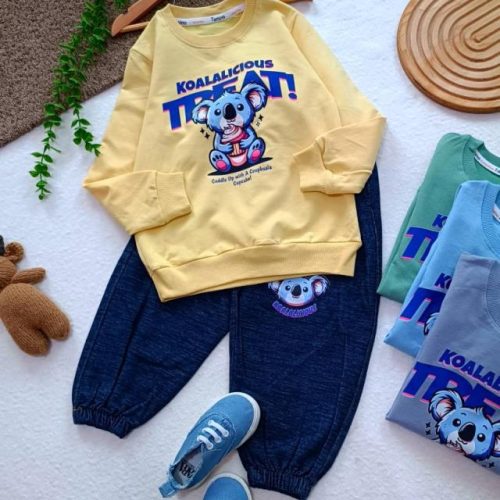 Girls' and boys' tops and trousers for ages 3 to 7