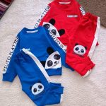 Girls' and boys' tops and trousers, sizes 35 to 45