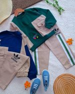 Girls' and boys' tops and trousers, sizes 40 to 55