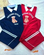 Girls' and boys' tops and trousers, sizes 60 to 65
