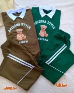 Girls' and boys' tops and trousers, sizes 60 to 65