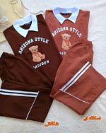 Girls' and boys' tops and trousers, sizes 60 to 65