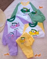 Girls' blouse and trousers, ages 1 to 5
