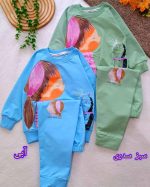 Girls' blouse and trousers, ages 2 to 9