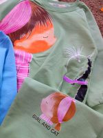 Girls' blouse and trousers, ages 2 to 9