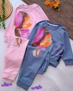 Girls' blouse and trousers, ages 2 to 9