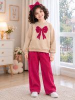 Girls' blouse and trousers, ages 3 to 11