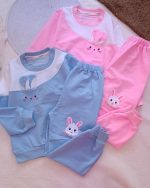 Girls' blouse and trousers, ages 3 to 7