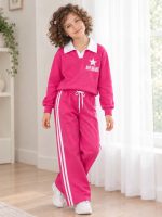 Girls' blouse and trousers, ages 5 to 12