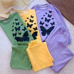Girls' blouse and trousers, ages 7 to 11