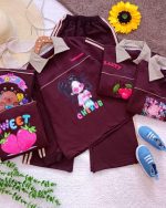 Girls' blouse and trousers, ages 9 to 16