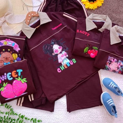 Girls' blouse and trousers, ages 9 to 16