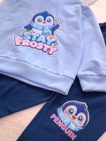 Girls' blouse and trousers set, ages 1 to 4