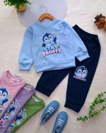 Girls' blouse and trousers set, ages 1 to 4