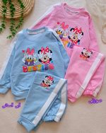 Girls' blouse and trousers, sizes 40 and 45