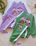 Girls' blouse and trousers, sizes 40 and 45