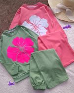 Girls' blouse and trousers, sizes 50 to 60