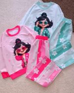 Girls' blouse and trousers, sizes 50 to 65