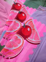 Girls' blouse and trousers, sizes 55 and 60