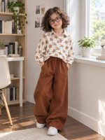 Girls' blouse and trousers, sizes 55 to 65