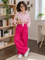 Girls' blouse and trousers, sizes 55 to 65
