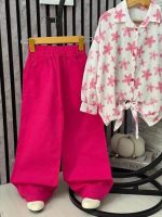 Girls' blouse and trousers, sizes 55 to 65