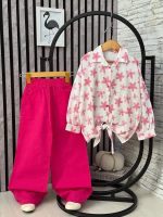 Girls' blouse and trousers, sizes 55 to 65