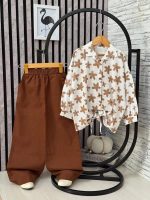 Girls' blouse and trousers, sizes 55 to 65