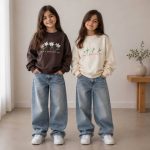 Girls' blouse, sizes 45 and 50