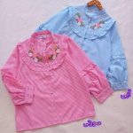 Girls' blouse, sizes 60 to 70