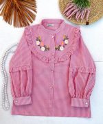 Girls' blouse, sizes 60 to 70