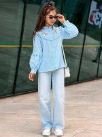 Girls' blouse, sizes 60 to 70