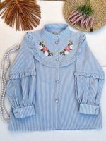 Girls' blouse, sizes 60 to 70