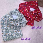 Girls' crop top and trousers, sizes 50 to 65