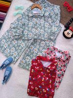 Girls' crop top and trousers, sizes 50 to 65