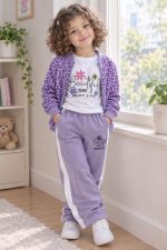 Girls' sweatshirt and pants set, sizes 40 and 45