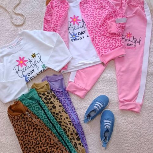 Girls' sweatshirt and pants set, sizes 40 and 45