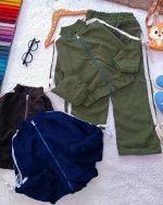Girls' sweatshirt and trousers, ages 3 to 10