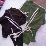 Girls' sweatshirt and trousers, ages 3 to 10