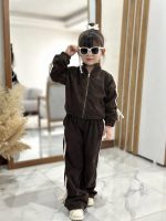 Girls' sweatshirt and trousers, ages 3 to 10