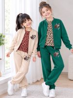 Girls' sweatshirt and trousers, sizes 35 to 55