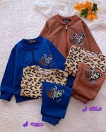 Girls' sweatshirt and trousers, sizes 35 to 55