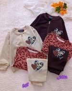 Girls' sweatshirt and trousers, sizes 35 to 55