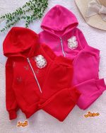 Girls' sweatshirt and trousers, sizes 40 to 50