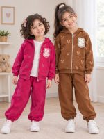 Girls' sweatshirt and trousers, sizes 40 to 50