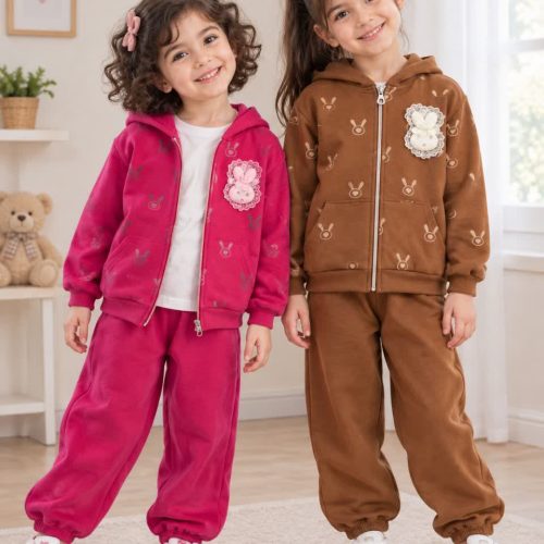 Girls' sweatshirt and trousers, sizes 40 to 50