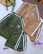 Girls' sweatshirt and trousers, sizes 40 to 55
